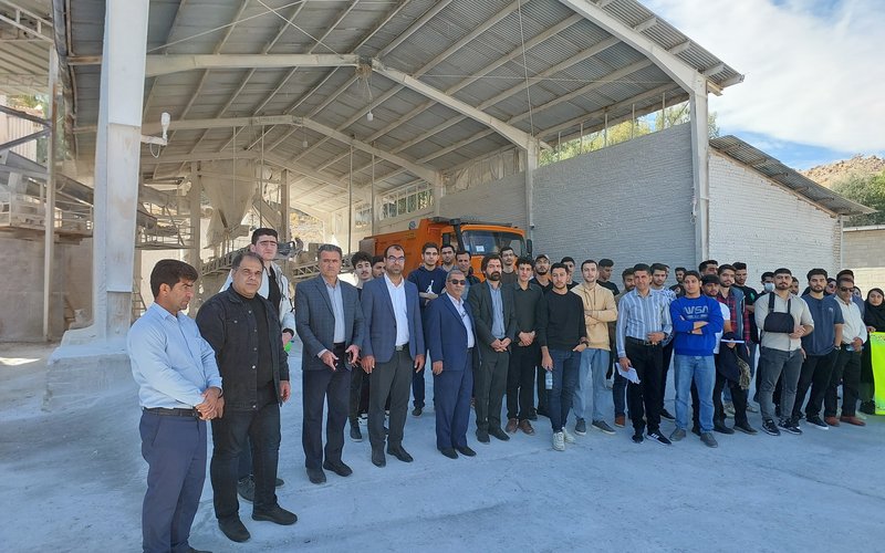 بازدید علمی از کارخانه آریا گچ پلدختر (7)