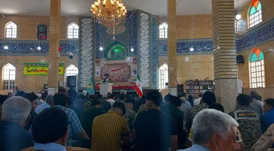حضور کارکنان پلدختر در نماز جمعه (3)